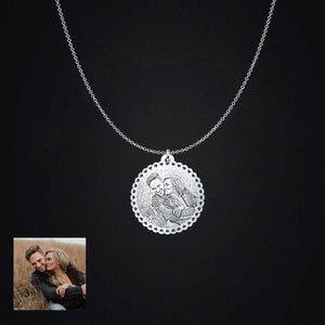 Happy couple Photo Pendant