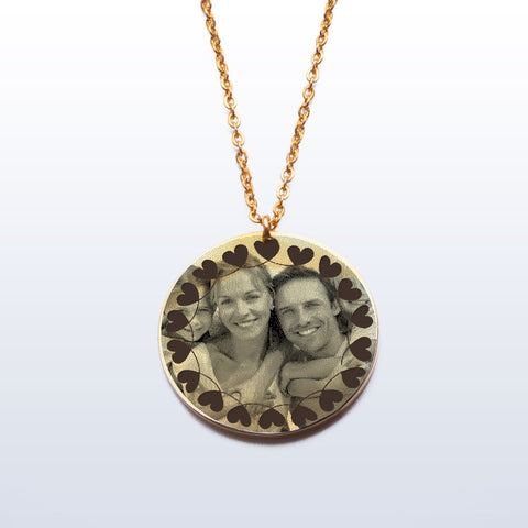 Stainless Steel Photo Pendant